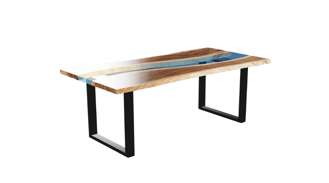 3D demo af epoxy spisebord