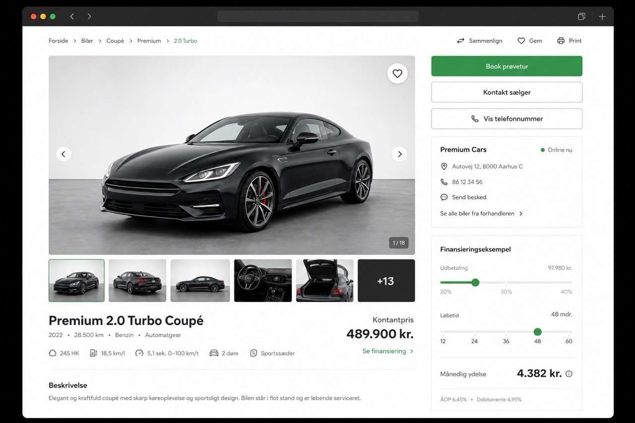 Produktside uden konfigurator