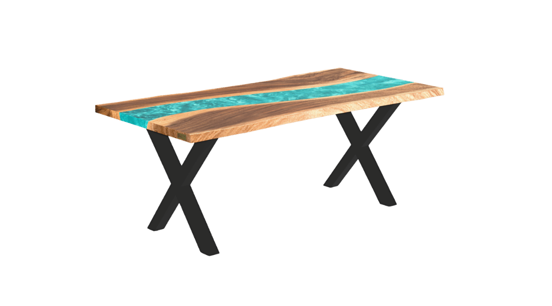 3D-konfigurator med epoxy bord og solid epoxy